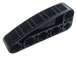 Technic, Liftarm, Modified L-Shape Quarter Ellipse Thick 2 x 5 with Silver Stripes Pattern (Sticker) - Set 42136