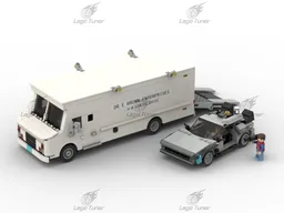Time Machine and Doc Brown Van