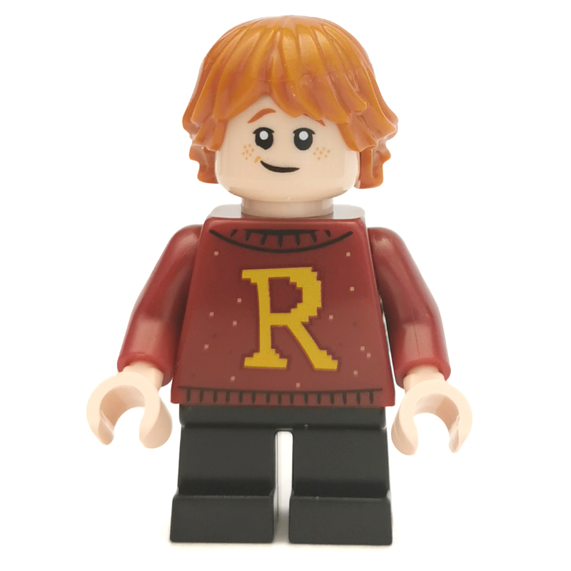 Lego Ron Weasley, Dark Red Sweater with 'R' Monogram