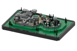 Microscale Winterfell, based on the Game of Thrones opening