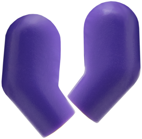 Lego Arm, (Matching Left and Right) Pair / Dark Purple