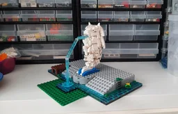 Merlion Fountain Statue (Ninjago City Expansion)