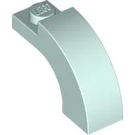 Brick Arch 1 x 3 x 1 2/3 Curved Top / Light Aqua