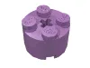 Brick Round 2 x 2 with Axle Hole / Medium Lavender
