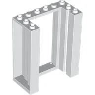 Door Frame 3 x 6 x 6 with Inside Grooves / White