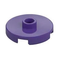 Plate Special Round 2 x 2 with Center Stud (Jumper Plate) / Dark Purple