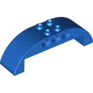 Lego Brick Curved 2 x 8 x 2 Double / Blue