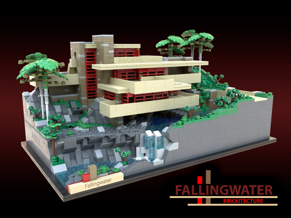 Lego Fallingwater Upscale (1:130)