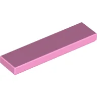 Tile 1 x 4 with Groove / Bright Pink