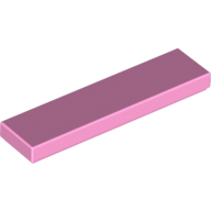 Lego Tile 1 x 4 with Groove / Bright Pink