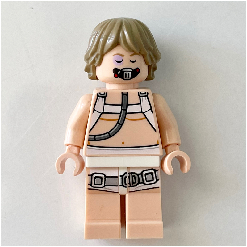 Lego Luke Skywalker, Bacta Tank Outfit, Dark Tan Hair