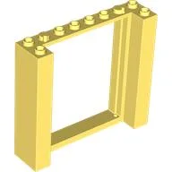 Door Frame Double 2 x 8 x 6 / Bright Light Yellow
