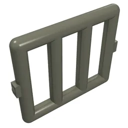 Bar 1 x 4 x 3 Window [Side Tabs] / Dark Gray