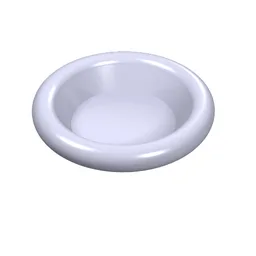 Equipment Dish / Plate / Bowl 3 x 3 [Plain] / Light Violet
