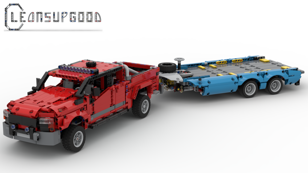 Lego 42098 C-Model: CLYDESDALE Pickup Truck and Trailer