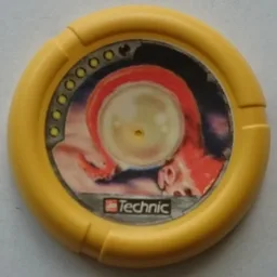 Large Figure Throwing Disk, Scuba / Sub, 7 Pips, Pearl in Tentacle Print