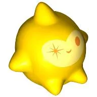 Creature, Star with Bright Light Yellow Face, Winking Print / Yellow