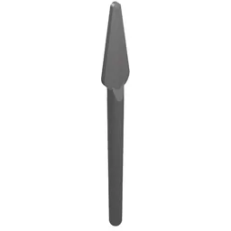Weapon Pike / Spear Round End / Flat Silver