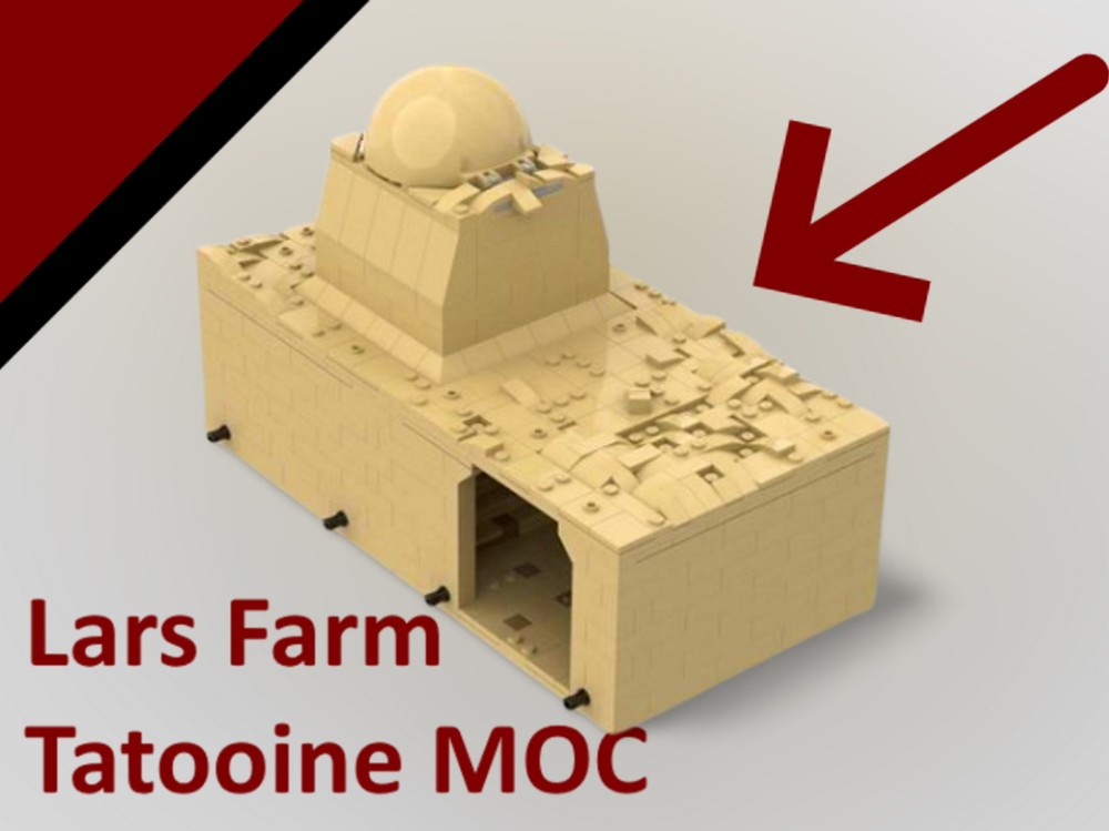Lego Lars Farm (with underground passages) / Tatooine MOC