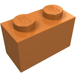 Brick 1 x 2 / Medium Nougat