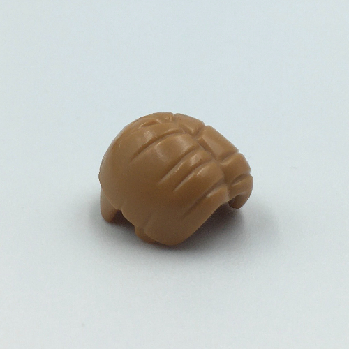 Lego Hair Bowl Cut and Parted in Center / Medium Nougat