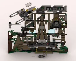 Yavin 4 Rebel Base (75365) in IKEA frame Sannahed 50x50