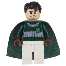 Marcus Flint, Dark Green, Dark Bluish Gray, and White Slytherin Quidditch Uniform - 3626c Head