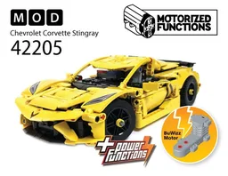 42205 Chevrolet Corvette Stingray RC MOD for Power Function & BuWizz Mortors