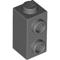 Brick Special 1 x 1 x 1 2/3 with Studs on 1 Side / Dark Bluish Gray