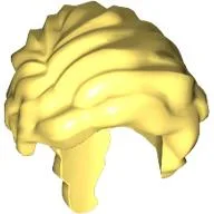 Hair Curly with Thin Braid / Bright Light Yellow