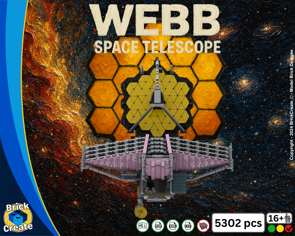 Lego James Webb Space Telescope (JWST)