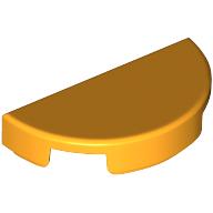 Lego Tile Round 1 x 2 Half Circle / Bright Light Orange