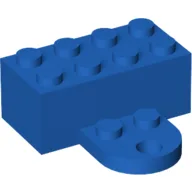 Brick Magnet 2 x 4 with Round Plate 2 x 2 / Blue