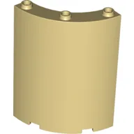 Panel 4 x 4 x 6 Quarter Cylinder / Tan