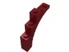 Brick Arch 1 x 5 x 4 [Continuous Bow] / Dark Red