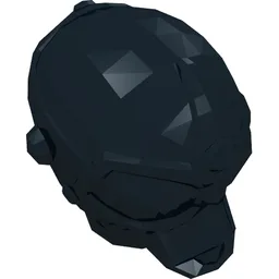 Minifig Head Special, Protocol Droid [Plain] / Black