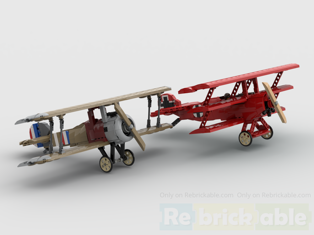 Lego Fokker DR.1 & Sopwith F1 Camel