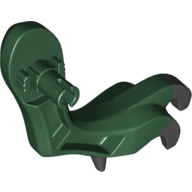Lego Creature Body Part, Dragon Arm, Left with Black Claws Pattern / Dark Green