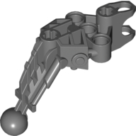 Lego Large Figure Skeletal, Limb, Angular with Ball Joint and Ball Socket (Solek) / Dark Bluish Gray