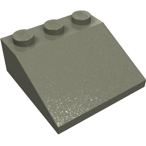 Lego Brick Sloped 33° 3 x 3 / Dark Gray
