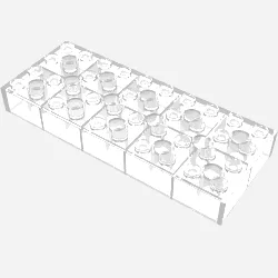 Brick 4 x 10 / Trans-Clear