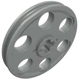 Technic Wedge Belt Wheel [aka Pulley] / Light Gray