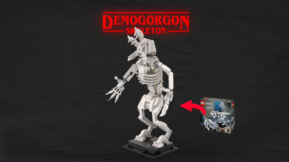 Lego Demogorgon Skeleton - Lego Dinosaur Fossils