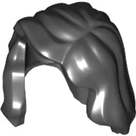 Hair Mid-Length with Part over Front of Right Shoulder / Black
