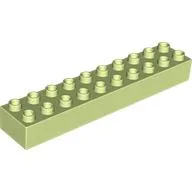 Duplo Brick 2 x 10 / Yellowish Green