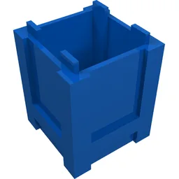 Container Box 2 x 2 x 2 - Top Opening / Blue