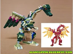 Dragon Megatron (Beast Wars) using set 31121 Crocodile