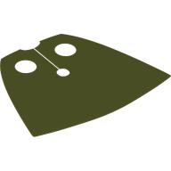 Lego Neckwear Cape, Standard, Very Short [Traditional Starched Fabric] / Olive Green
