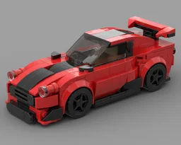 Red Sportcar - 6 stud wide