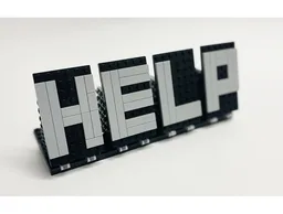 Fancy LEGO display sign